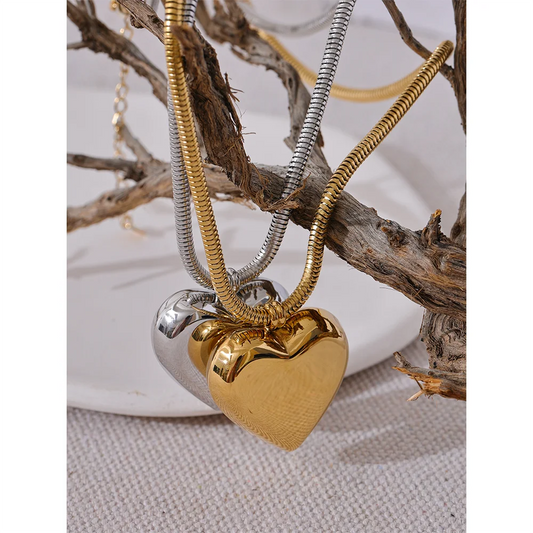 Heart Necklace Gold