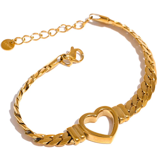 Heart Chain Bracelet
