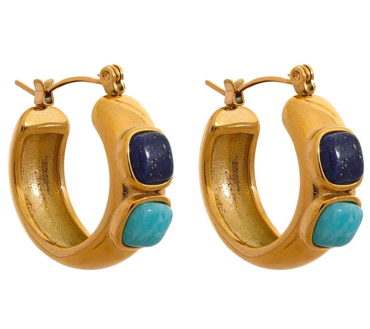 Natural stone earrings