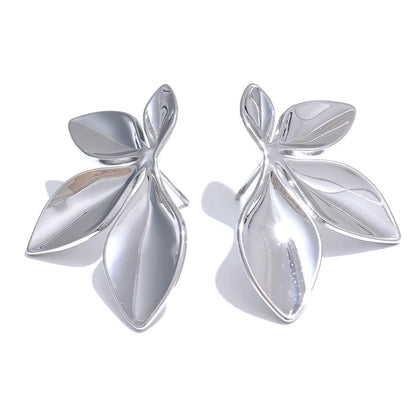 Gold Flower Earrings