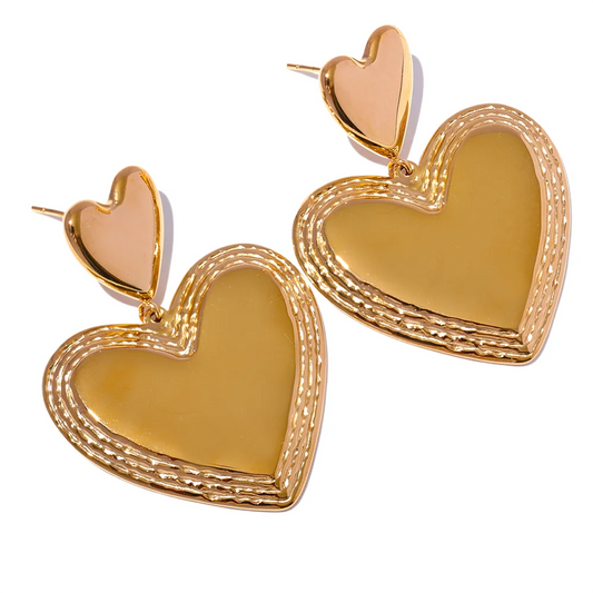 Heart Dangle Earrings