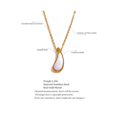Teardrop Gold Necklace