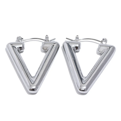 Triangle Hoop Earrings