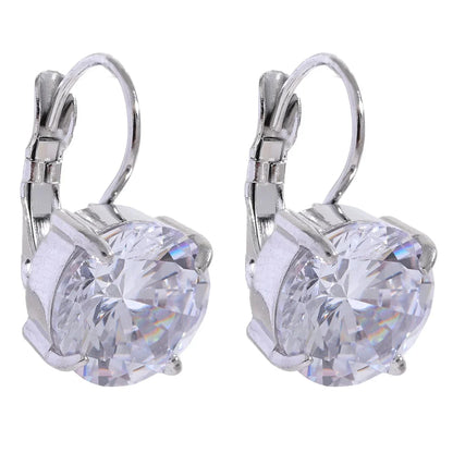 Luxury Colorful Zircon Hoop Earrings