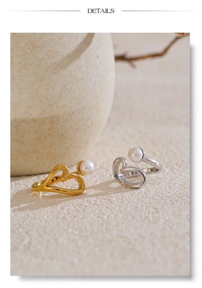 Gold Ring With Pearl