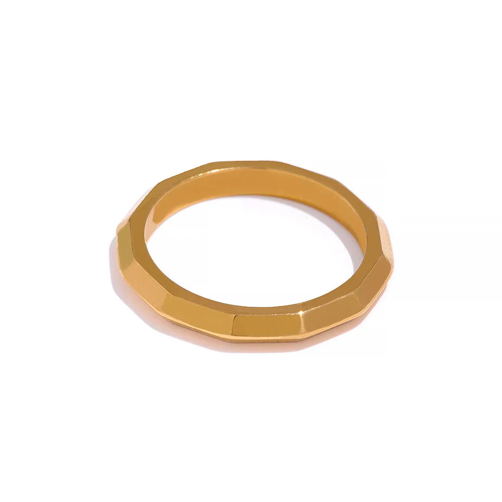 Golden Finger Thin Exquisite Rings