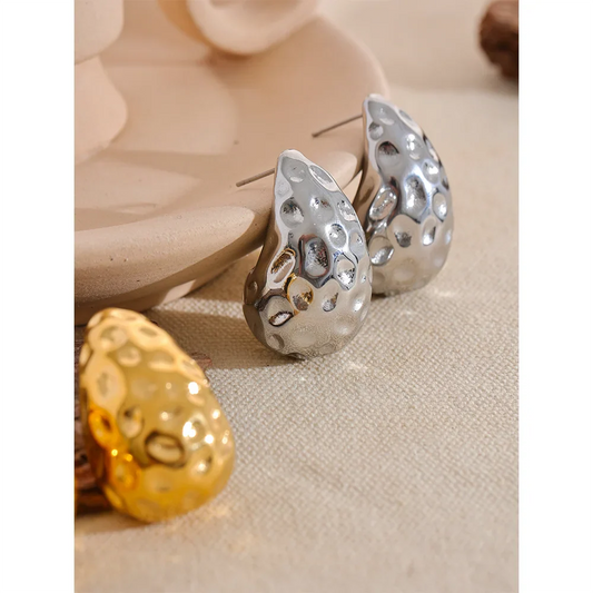 Water Drop Chunky Stud Earrings