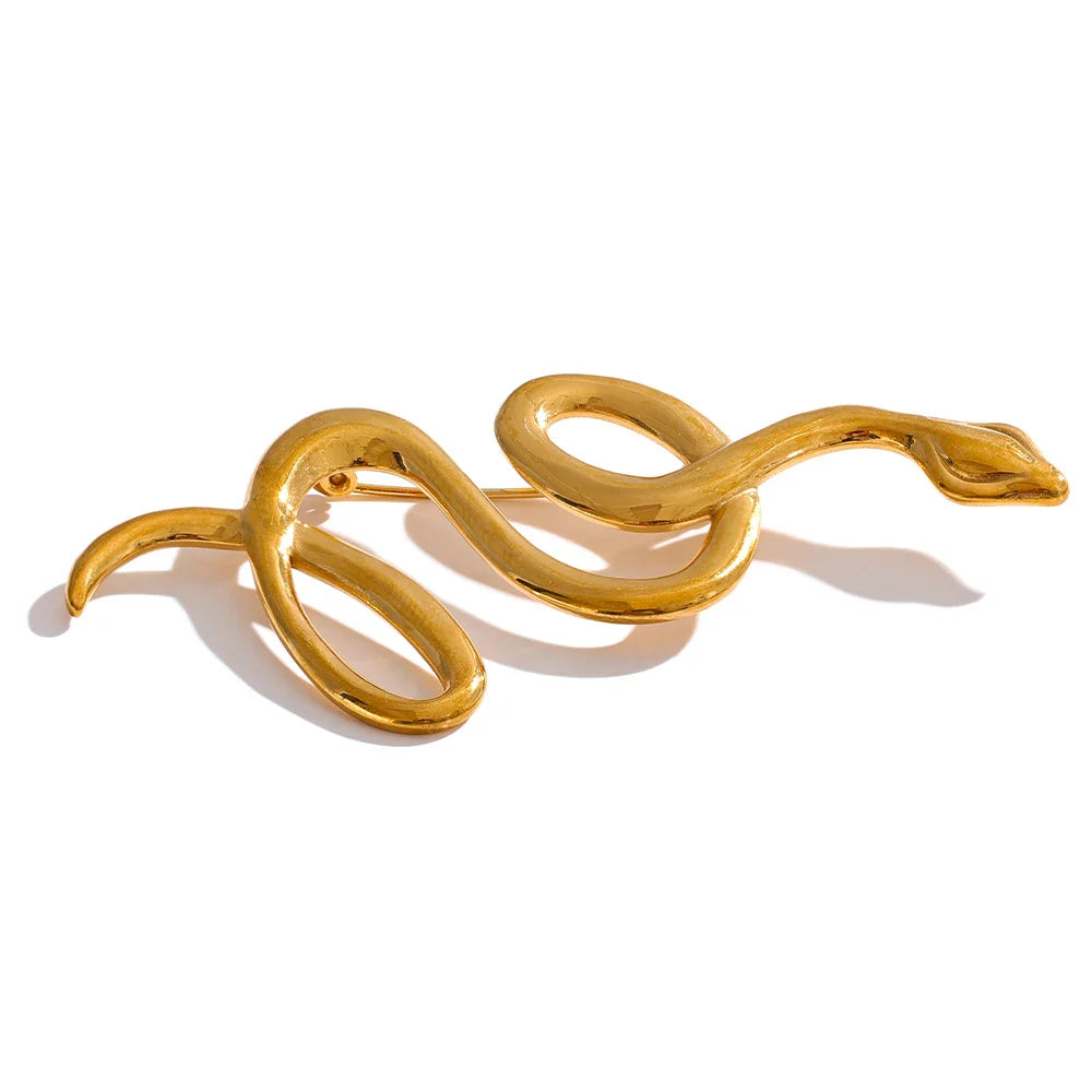 Irregular Snake Brooch