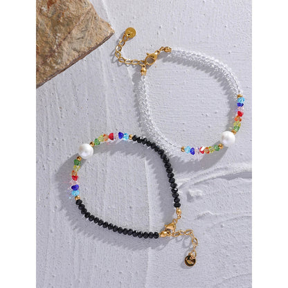 Black Bead Bracelet
