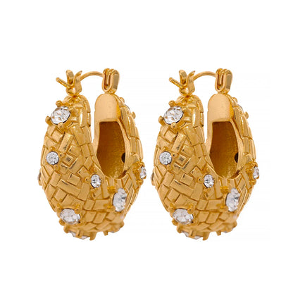 Chunky Gold Hoop Earrings