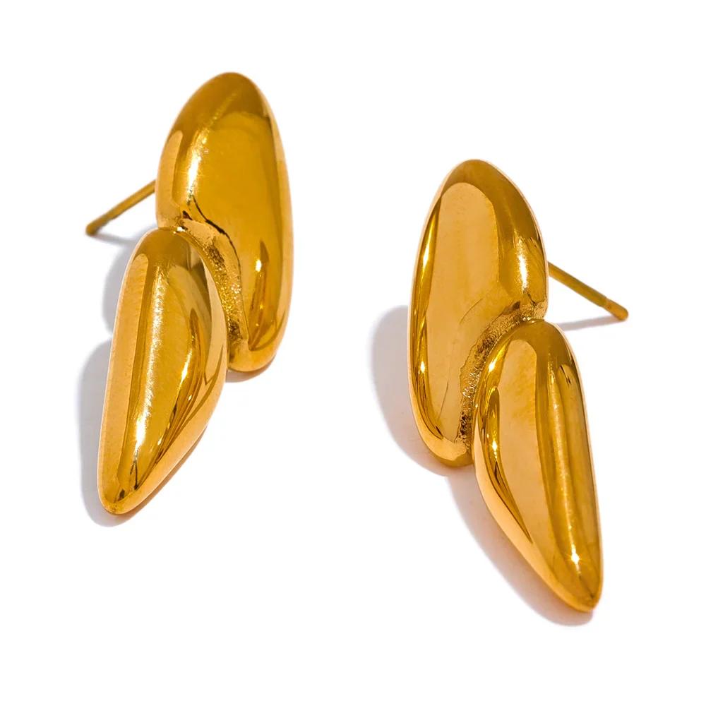 Abstract Stud Earrings