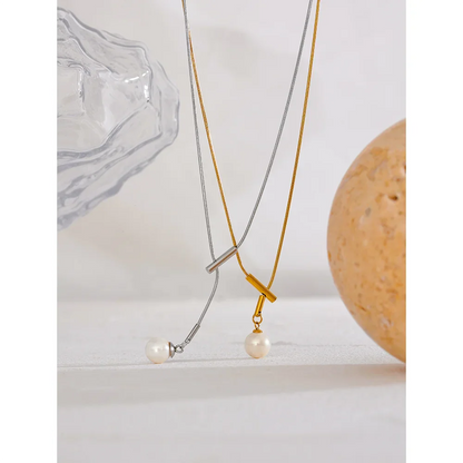 Drop Necklace Pearl