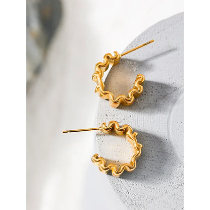 Twisted Hoop Earrings