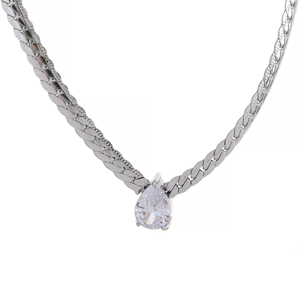 Bling CZ Necklace Bracelet Set