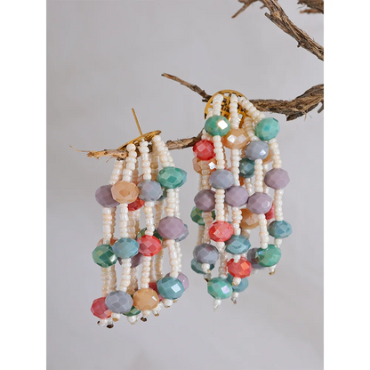 Bicone 6mm Beads Earrings