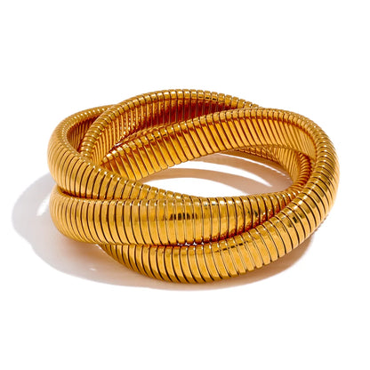 Punk Elastic Cuban Chain Bracelet