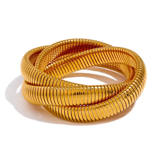 Punk Elastic Cuban Chain Bracelet