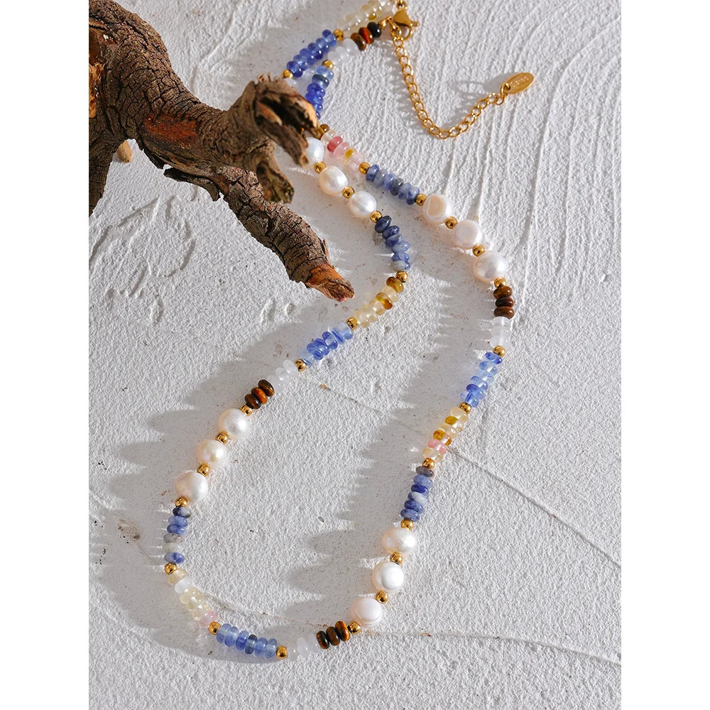 Blue Bead Necklace
