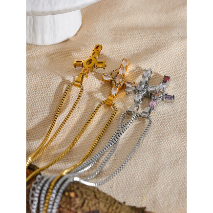 Small Gold Cross Necklace