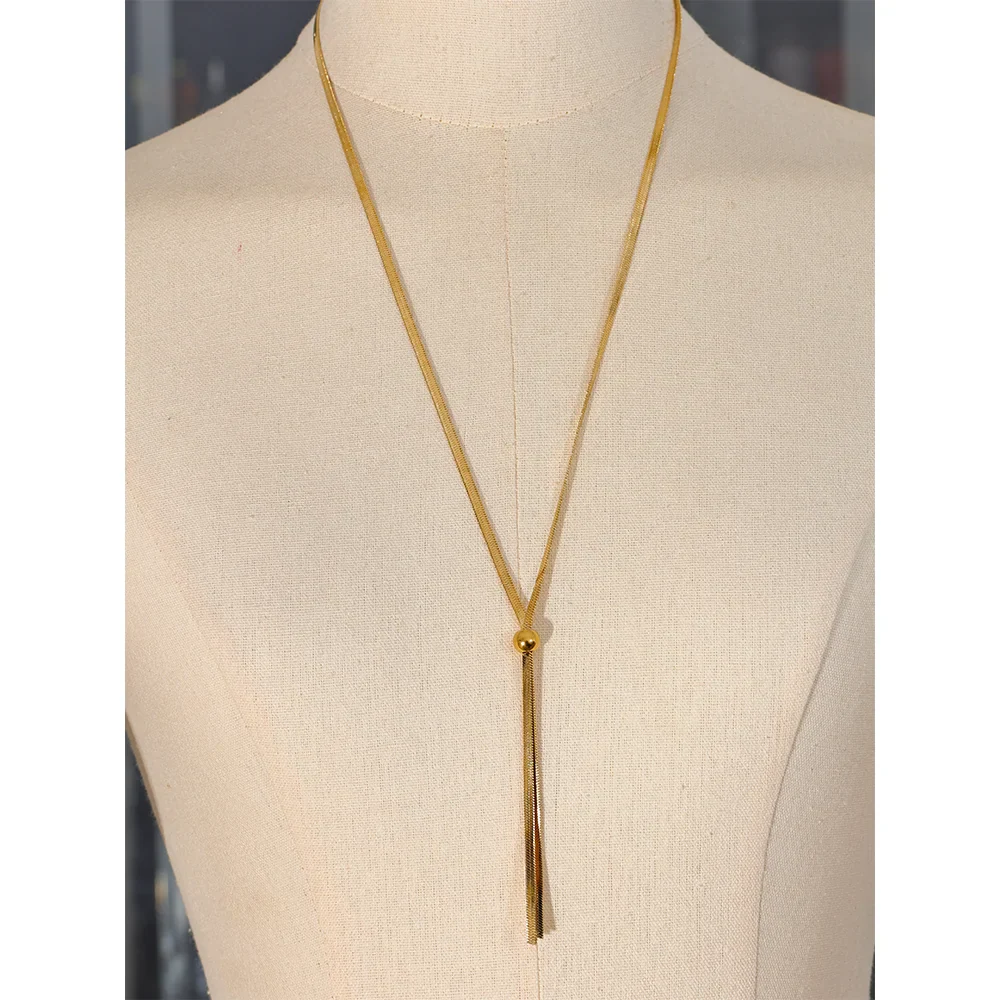 Long Snake Chain Necklace