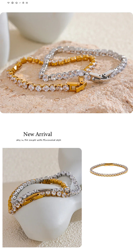 Cubic Zirconia Tennis Bracelet