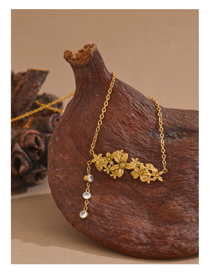 Gold Flower Necklace
