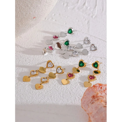 Cubic Zirconia Dangle Earrings