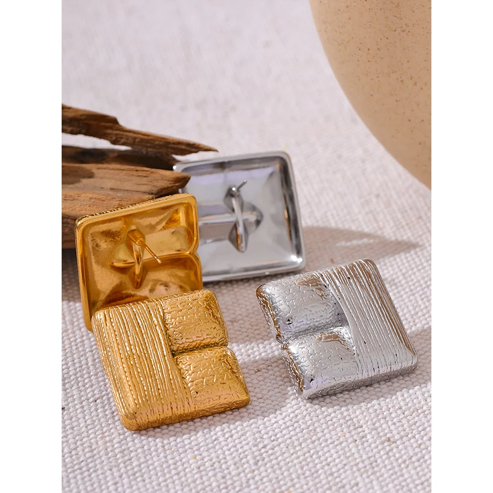 Square Stud Earrings