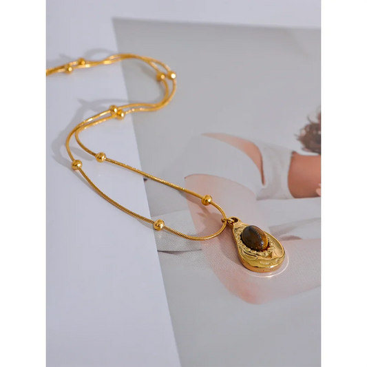 Tiger Eye Bead Necklace