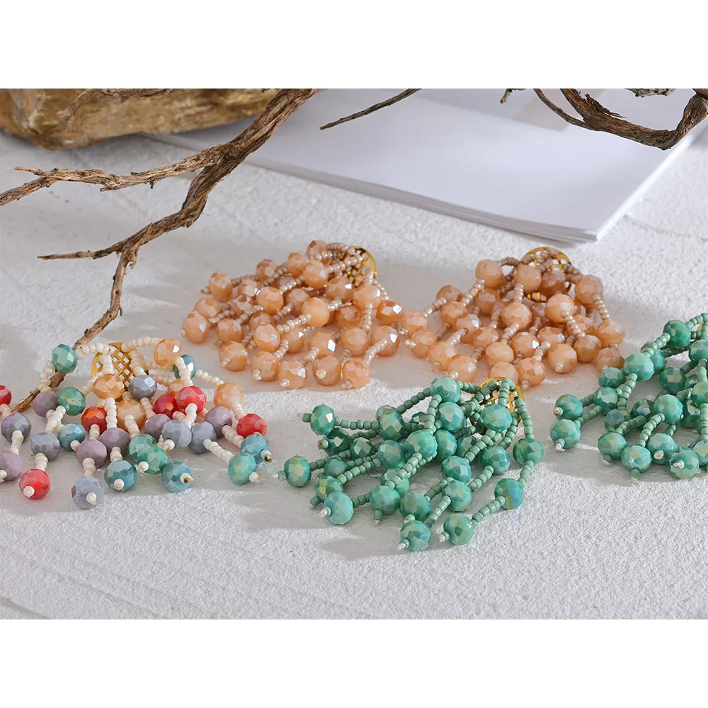Bicone 6mm Beads Earrings