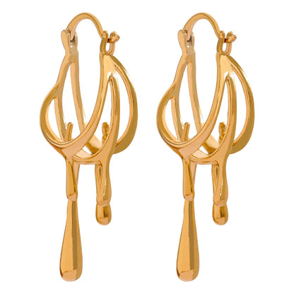 Textured Copper Hoop Earrings