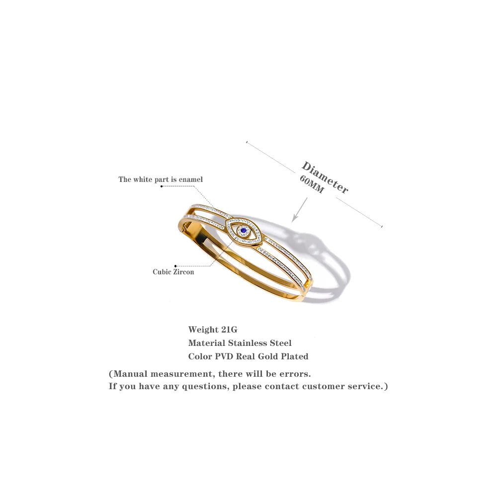 Silver Evil Eye Bracelet