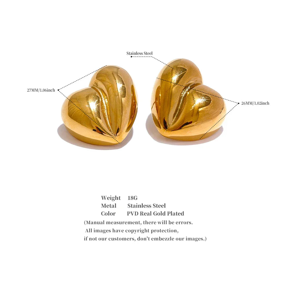heart earrings