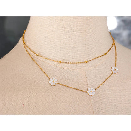 Double Strand Pearl Necklace
