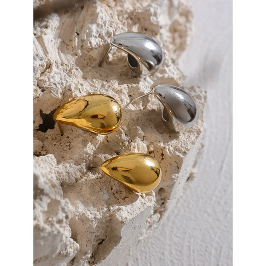 Water Drop Half Empty Earrings