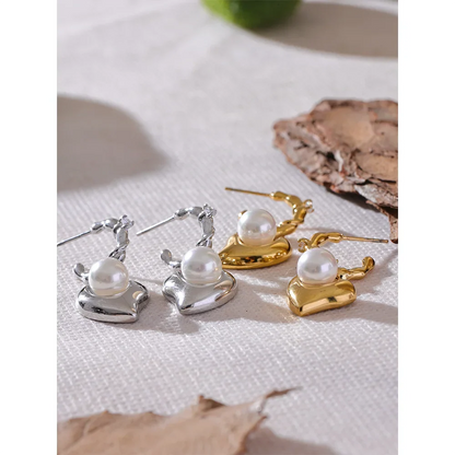 Heart Drop Earrings