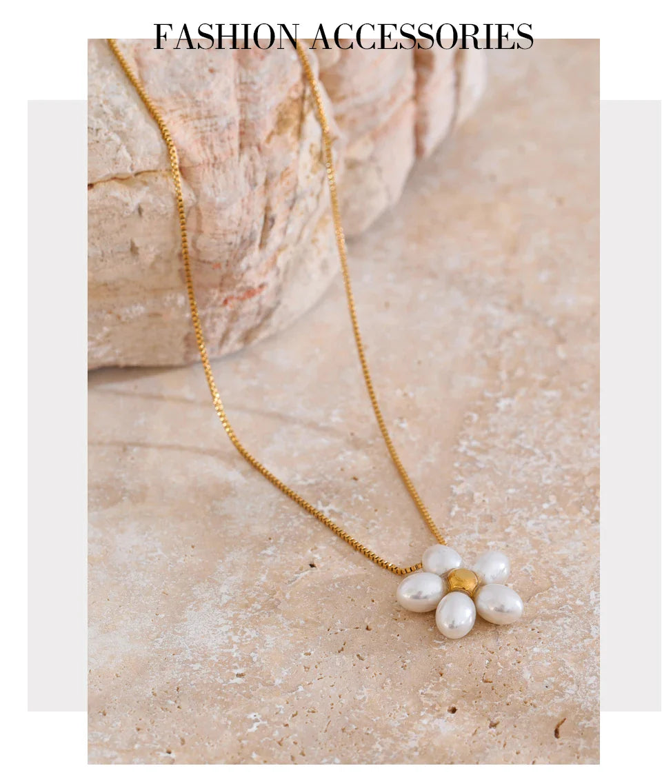 Gold Flower Pendant