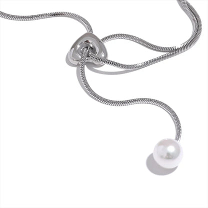 Long Heart Pendant Necklace