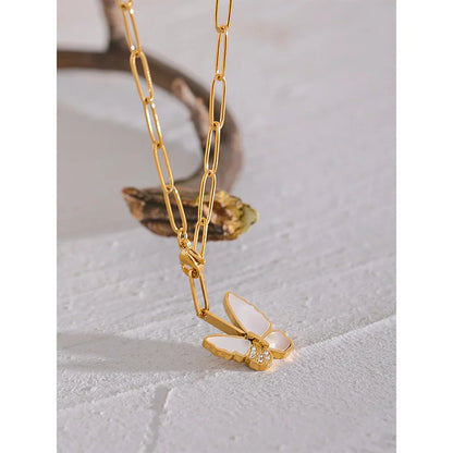 Gold Butterfly Necklace