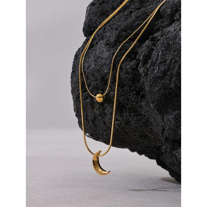 Gold Moon Necklace
