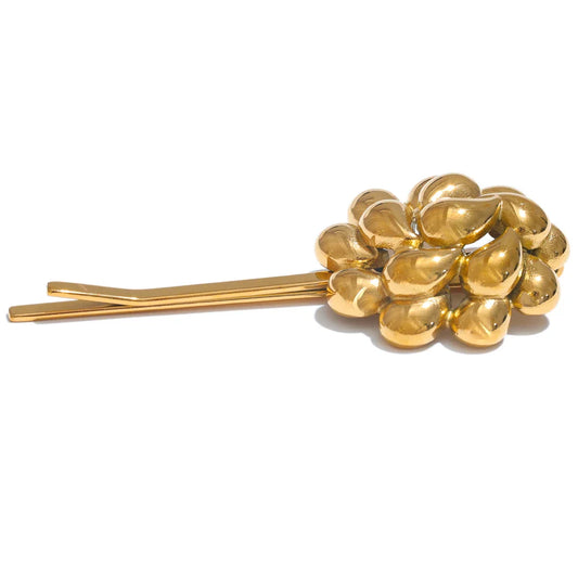 Stainless Steel Gold Hair Clip