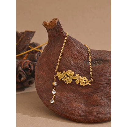 Gold Flower Necklace
