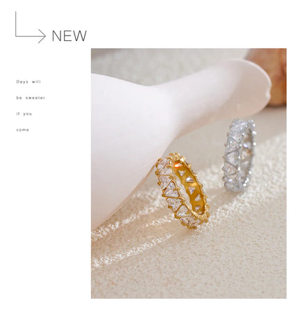 Delicate Bling Zirconia Ring