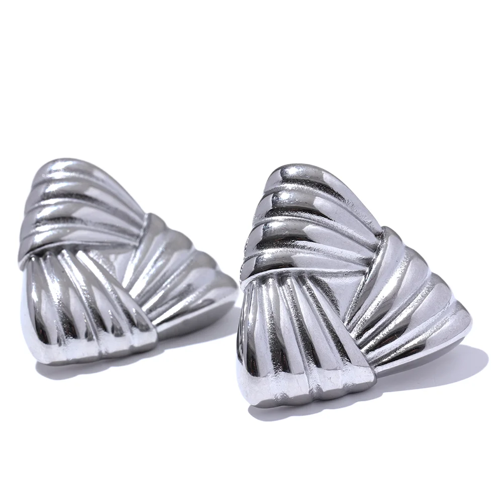 Triangle Texture Earrings