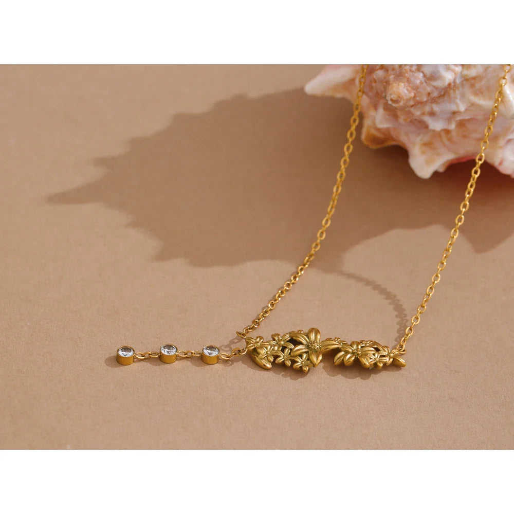 Gold Flower Necklace
