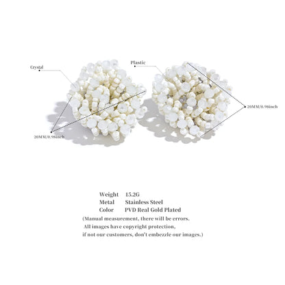 Beaded Flower Earrings