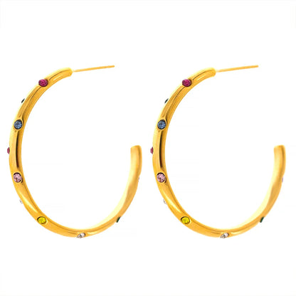 Big round earrings