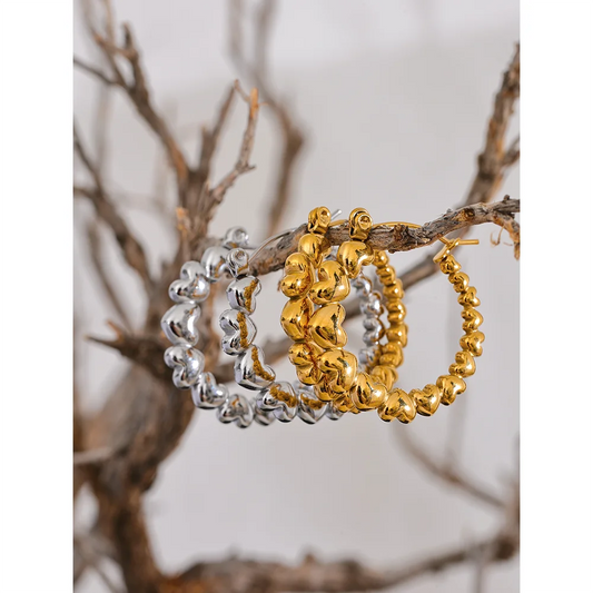 Heart Hoop Earrings