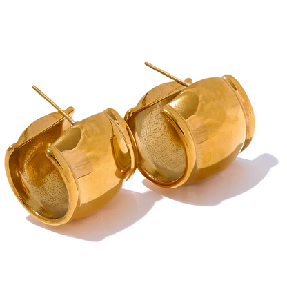 Hoop Huggie Earrings