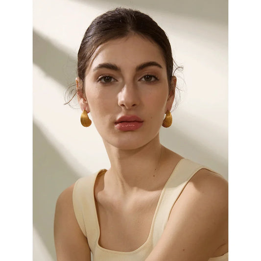 Stripe Half Empty Earrings